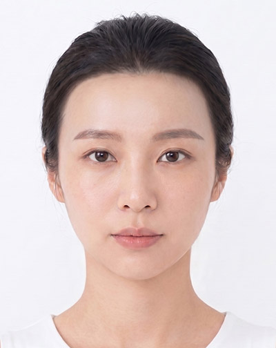 ハート型の輪郭が残ります